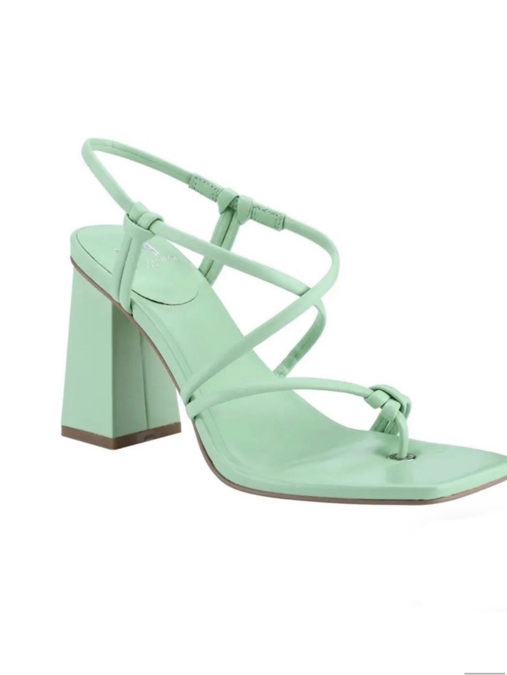 Mint Green Strappy Block Heel Sandals by Marc Fisher Block Heel size 9